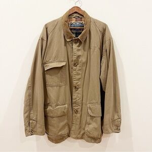 Vintage Dunbrooke Upstream Mens Barn Coat Corduroy Collar XL Tan Farm Chore